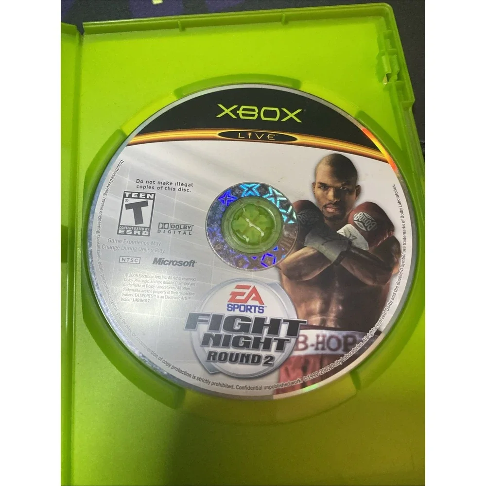 Fight Night: Round 2 (Microsoft Xbox, 2005) - Complete CIB Manual Case Game